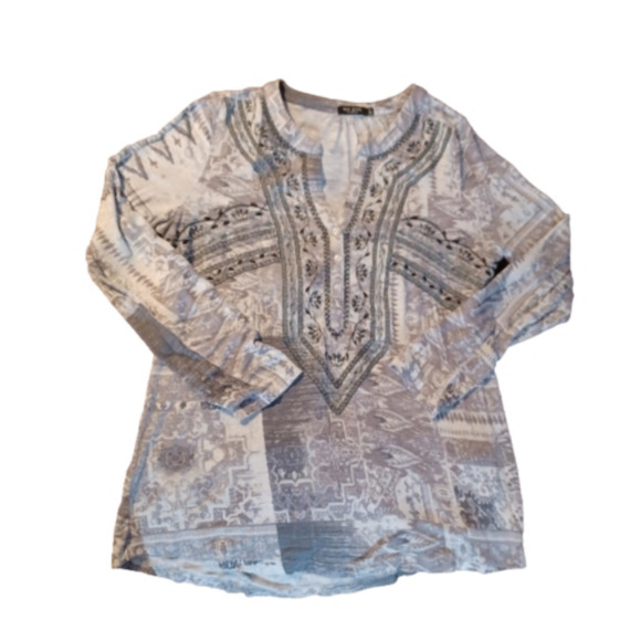 MAX JEANS, LONG SLEEVE SHIRT, SIZE LARGE. - Picture 1 of 7